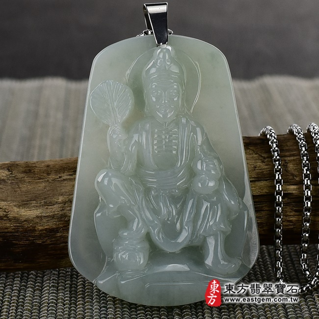 編號：GG004翡翠神明玉珮商品實照