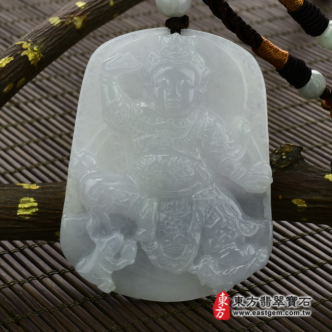 編號：KN018翡翠神明玉珮商品實照