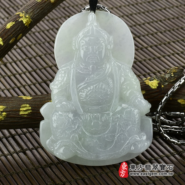 編號：KN019翡翠神明玉珮商品實照
