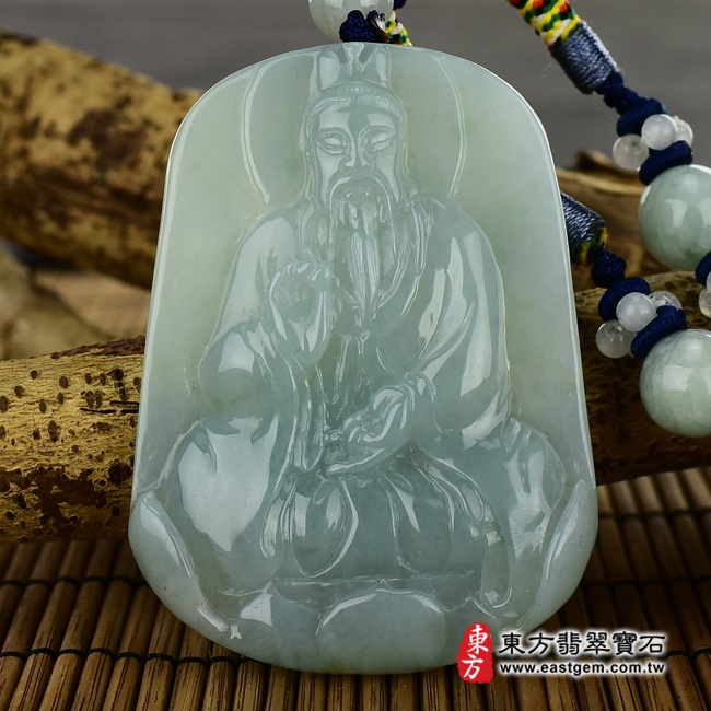 編號：KN027翡翠神明玉珮商品實照