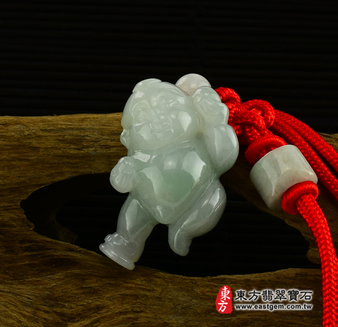 編號：CH001翡翠神明玉珮商品實照