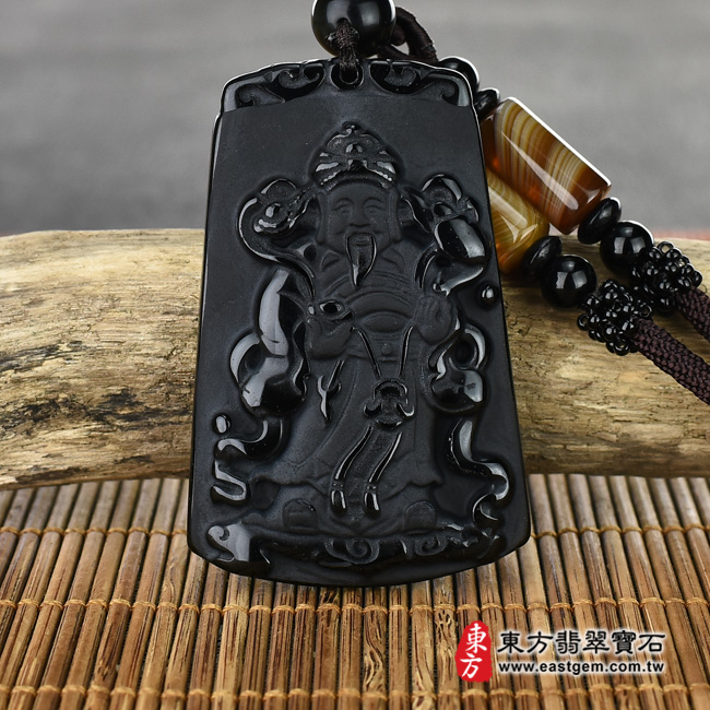 （已出售勿下標，可訂做）黑曜石福德正神土地公財神爺項鍊玉珮（福德正神土地公財神爺：福德正神土地公財神爺牌黑曜石福德正神土地公財神爺玉珮、黑曜石福德正神土地公財神爺玉墜）。全黑黑曜石福德正神土地公財神爺，CG015。客製化訂做各種黑曜石福德正神土地公財神爺吊墜玉珮項鍊。★附東方翡翠寶石保證卡翡翠手鐲、翡翠玉鐲商品