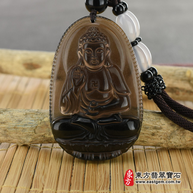 最新玉石神明玉珮商品-（已售出勿下標，可訂做）黑曜石阿彌陀佛項鍊玉珮（阿彌陀佛：阿彌陀佛牌黑曜石阿彌陀佛玉珮、黑曜石阿彌陀佛玉墜）冰種黑曜石阿彌陀佛，FD208。客製化訂做各種黑曜石阿彌陀佛吊墜玉珮項鍊。★附東方翡翠寶石保證卡