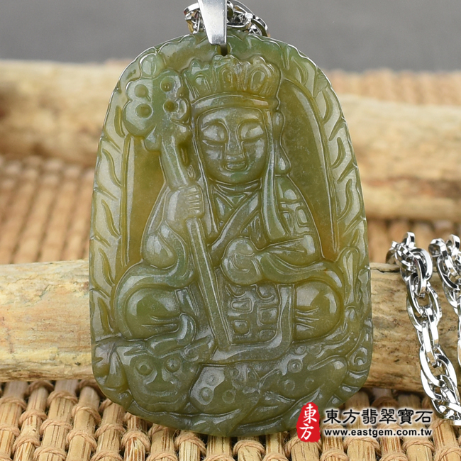 編號：DY041玉石神明玉珮商品實照