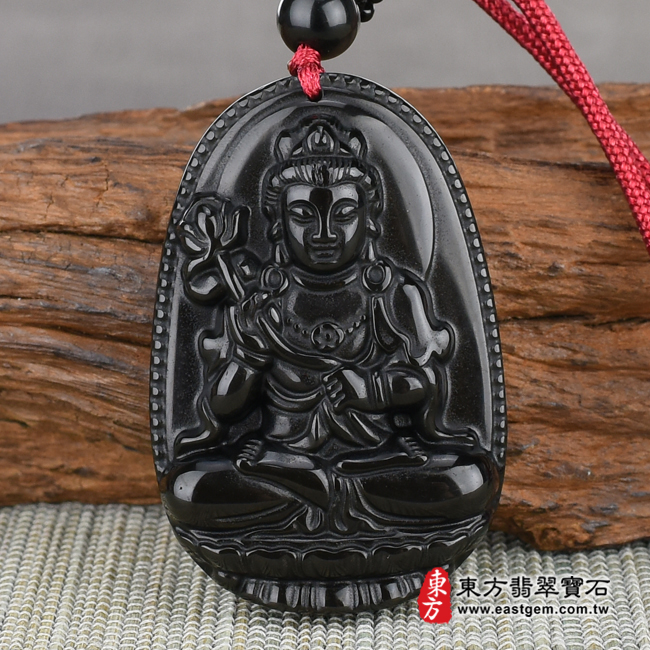（已出售勿下標，可訂做）黑曜石大勢至菩薩項鍊玉珮（大勢至菩薩：大勢至菩薩牌黑曜石大勢至菩薩玉珮、黑曜石大勢至菩薩玉墜）。全黑黑曜石大勢至菩薩，GY678。客製化訂做各種黑曜石大勢至菩薩吊墜玉珮項鍊。★附東方翡翠寶石保證卡翡翠手鐲、翡翠玉鐲商品