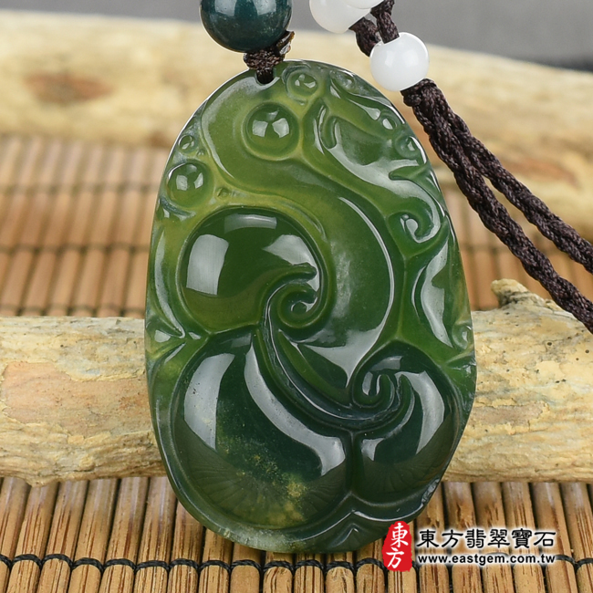 編號：LU343玉石項鍊，玉墜，吊墜商品實照