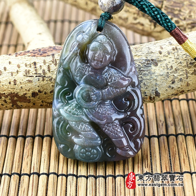 編號：TT080玉石神明玉珮商品實照