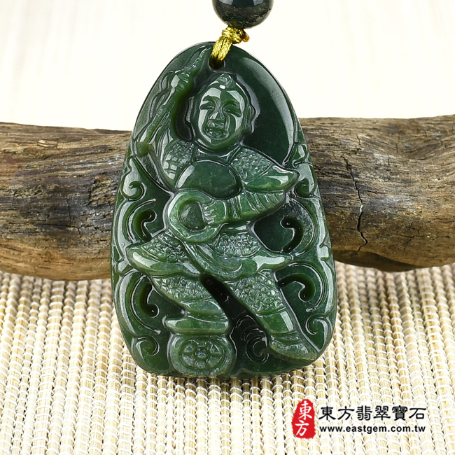 編號：TT082玉石神明玉珮商品實照