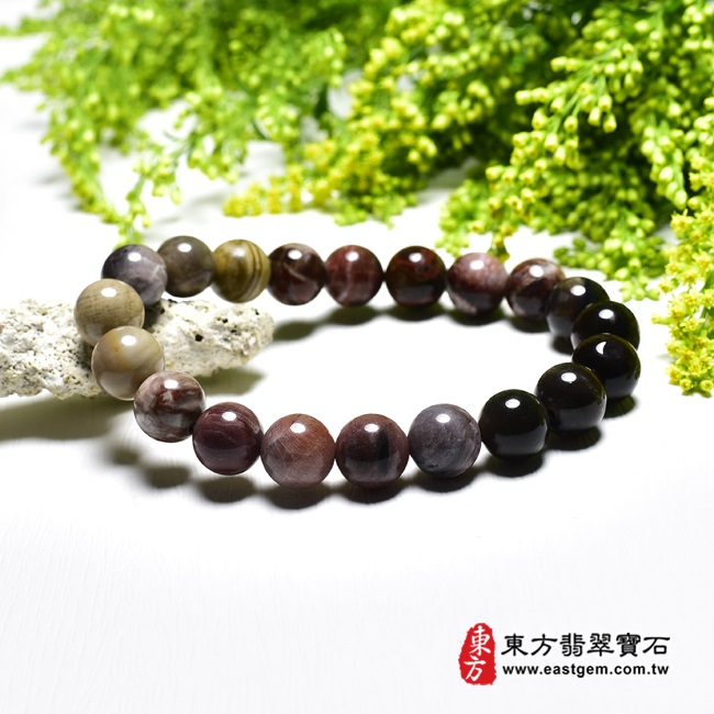 編號：OWO055玉石手鍊商品實照