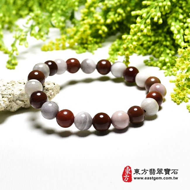 編號：OWO061玉石手鍊商品實照