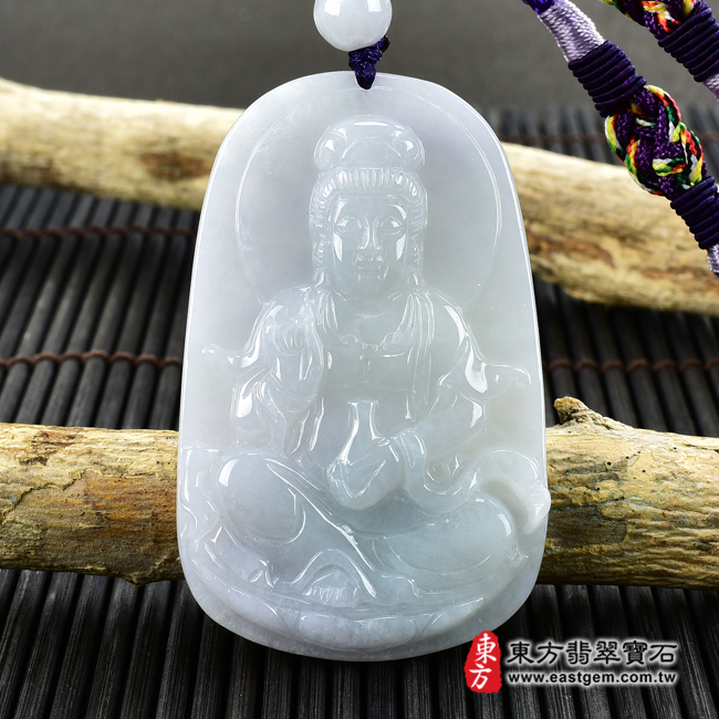 （已出售勿下標，可訂做）翡翠觀音項鍊玉珮（觀世音菩薩、寶瓶觀音：觀音牌A貨翡翠觀音玉珮、緬甸玉觀音玉墜）。白綠色糯種觀音，GY1019。客製化訂做各種翡翠觀音吊墜玉珮項鍊。★附A貨翡翠雙證書翡翠手鐲、翡翠玉鐲商品