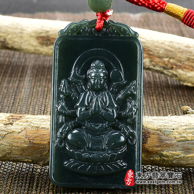 編號：LH180玉石神明玉珮商品實照