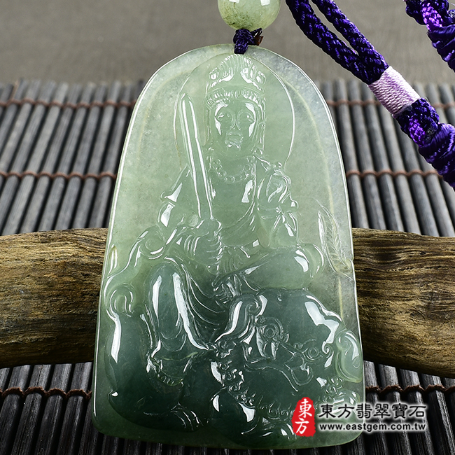 編號：WS129翡翠神明玉珮商品實照