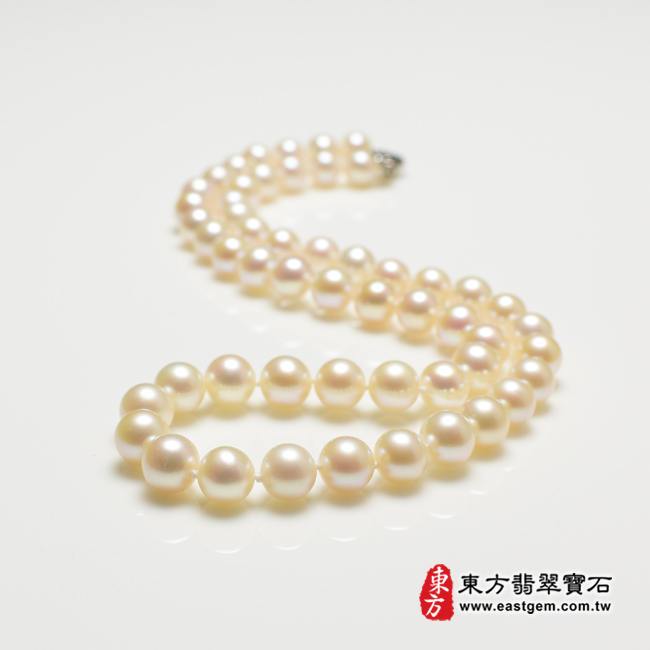 白珍珠項鍊(白珍珠珠子，珠徑約0.8mm，MWB022) 客製化設計各種白珍珠珠串、白珍珠珠子、白珍珠項鍊、白珍珠手珠。★附東方翡翠寶石保證卡翡翠手鐲、翡翠玉鐲商品