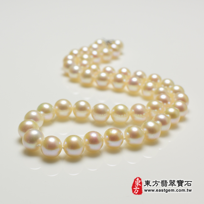 白珍珠項鍊(白珍珠珠子，珠徑約0.9mm，MWB032) 客製化設計各種白珍珠珠串、白珍珠珠子、白珍珠項鍊、白珍珠手珠。★附東方翡翠寶石保證卡翡翠手鐲、翡翠玉鐲商品