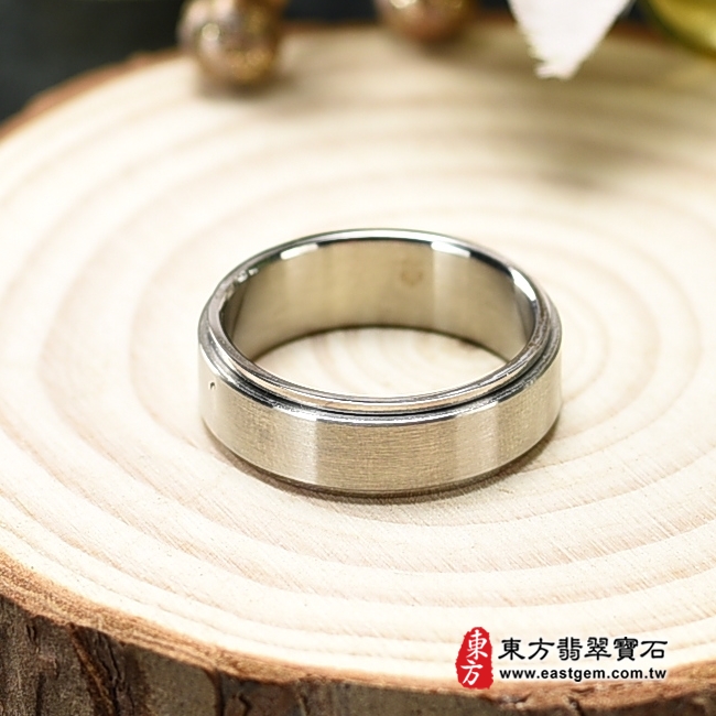 不鏽鋼戒指（不鏽鋼戒指，結婚戒指、結婚對戒、男女對戒）。國際圍15，RSD002。客製化訂做各種不鏽鋼不透鋼戒指吊墜項鍊。★附東方翡翠寶石保證卡-商品圖