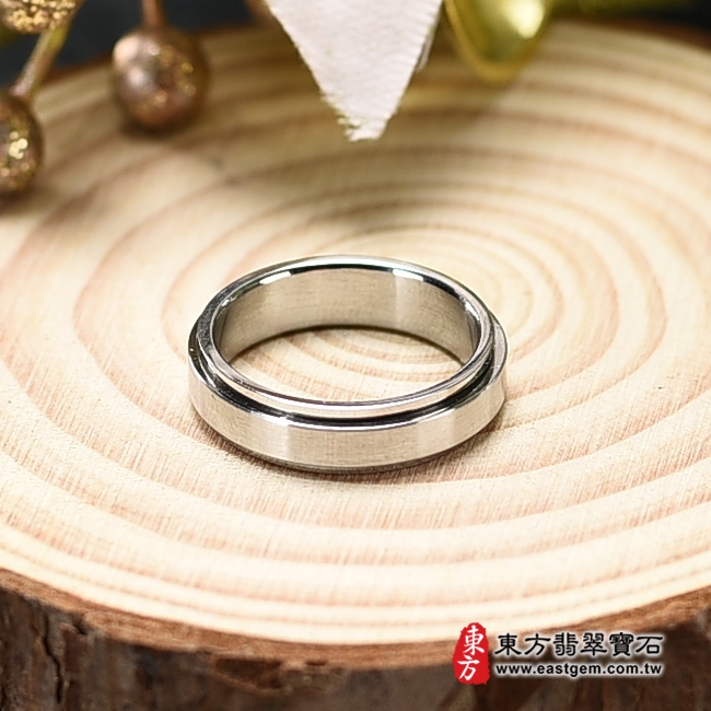 不鏽鋼戒指（不鏽鋼戒指，結婚戒指、結婚對戒、男女對戒）。國際圍10，RSD008。客製化訂做各種不鏽鋼不透鋼戒指吊墜項鍊。★附東方翡翠寶石保證卡-商品圖