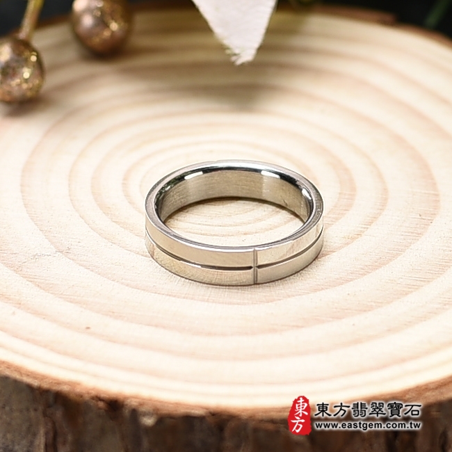 不鏽鋼戒指（不鏽鋼戒指，結婚戒指、結婚對戒、男女對戒）。國際圍7，RSD020。客製化訂做各種不鏽鋼不透鋼戒指吊墜項鍊。★附東方翡翠寶石保證卡商品圖