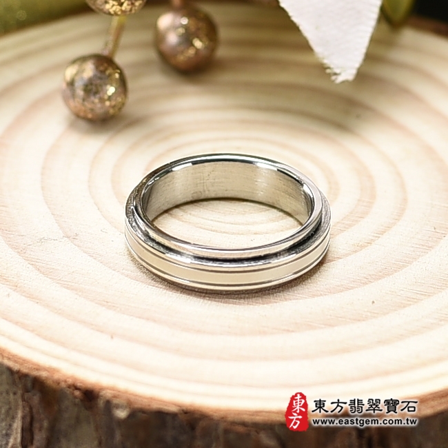 不鏽鋼戒指（不鏽鋼戒指，結婚戒指、結婚對戒、男女對戒）。國際圍10，RSD029。客製化訂做各種不鏽鋼不透鋼戒指吊墜項鍊。★附東方翡翠寶石保證卡-商品圖