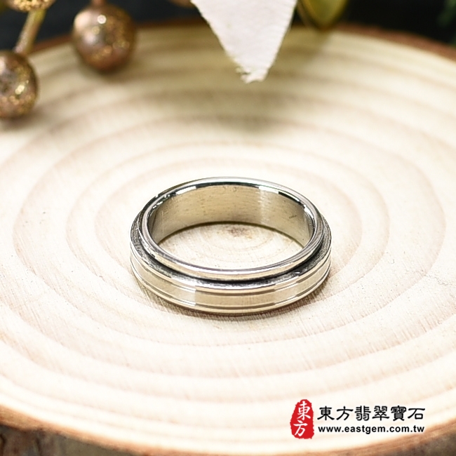 不鏽鋼戒指（不鏽鋼戒指，結婚戒指、結婚對戒、男女對戒）。國際圍8.5，RSD039。客製化訂做各種不鏽鋼不透鋼戒指吊墜項鍊。★附東方翡翠寶石保證卡-商品圖