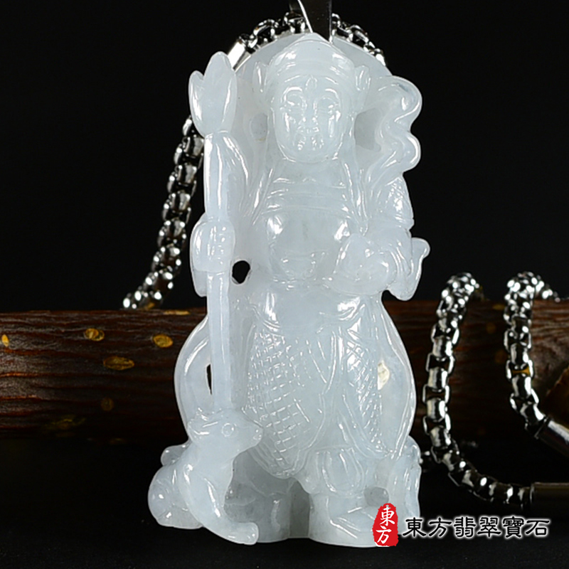 編號：KN207翡翠神明玉珮商品實照