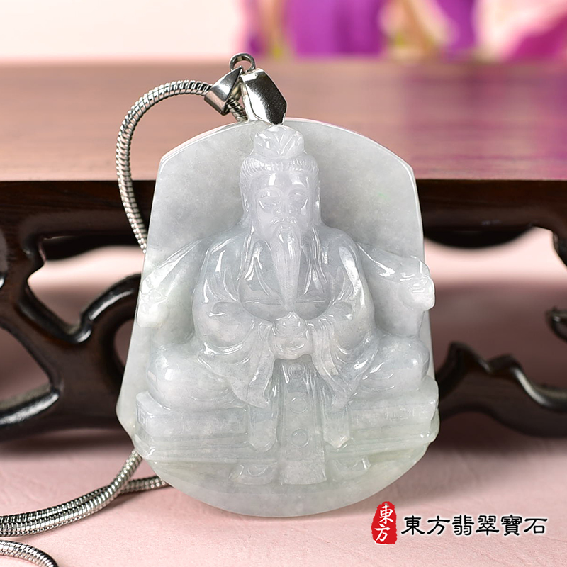 編號：KN229翡翠神明玉珮商品實照