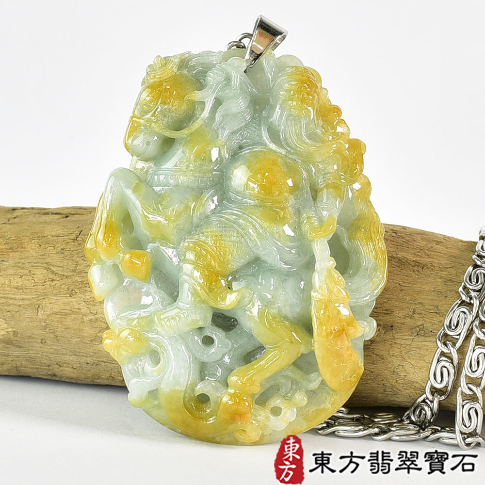 翡翠神明玉珮類最新商品，編號KG501實照圖片