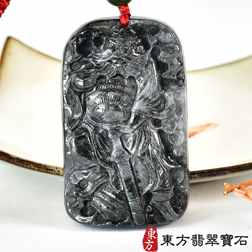 翡翠神明玉珮類最新商品，編號KN259實照圖片