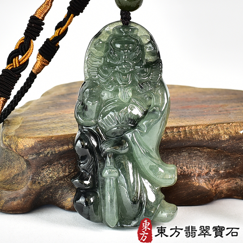 翡翠神明玉珮類最新商品，編號KN260實照圖片