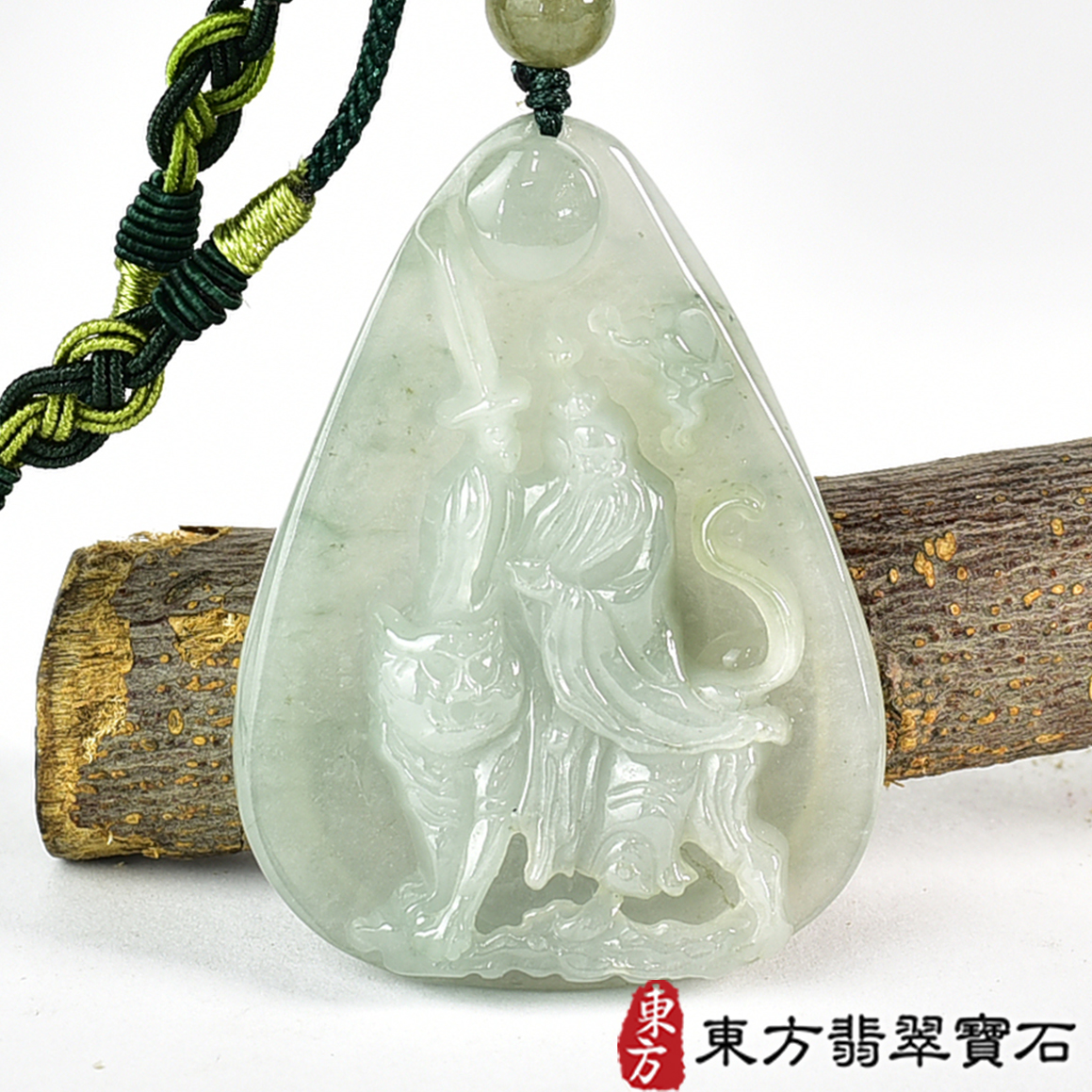 翡翠神明玉珮類最新商品，編號KN262實照圖片