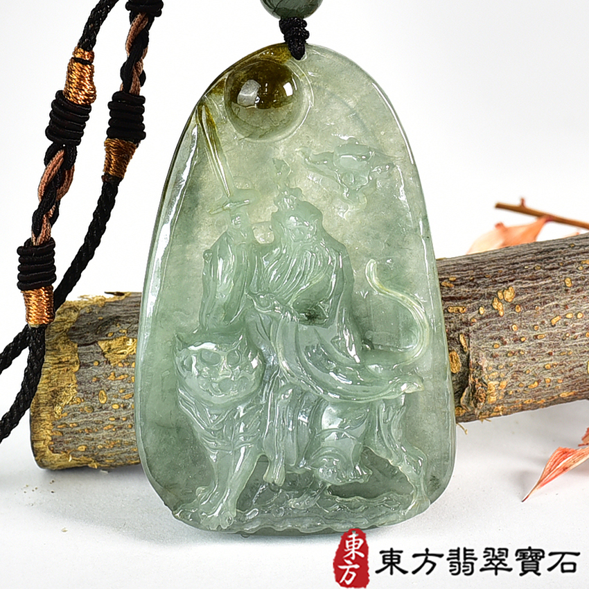 翡翠神明玉珮類最新商品，編號KN263實照圖片