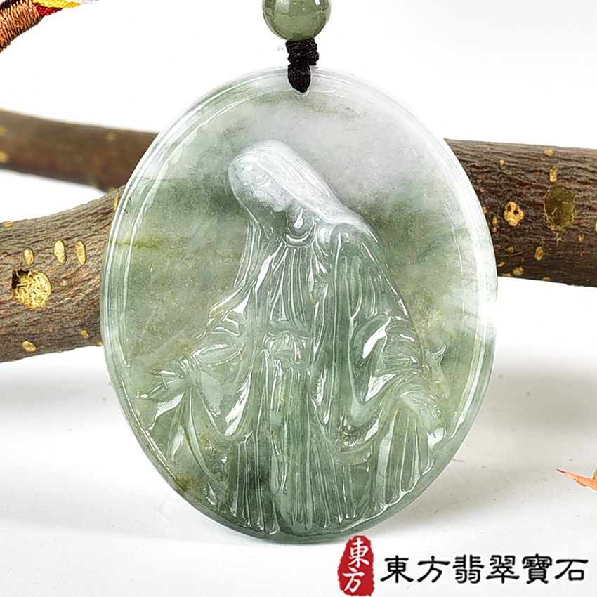 翡翠神明玉珮類最新商品，編號KN275實照圖片