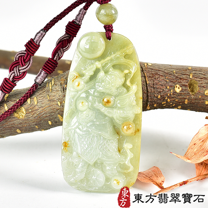 翡翠神明玉珮類最新商品，編號KN278實照圖片
