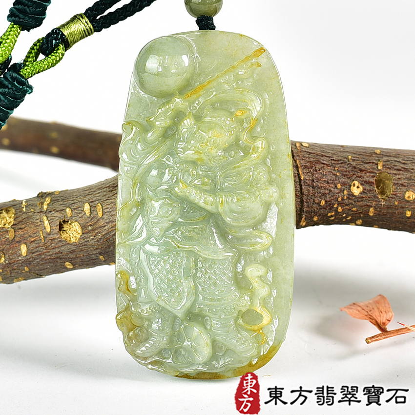 翡翠神明玉珮類最新商品，編號KN279實照圖片