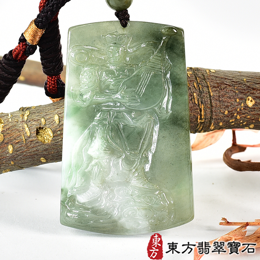 翡翠神明玉珮類最新商品，編號KN280實照圖片