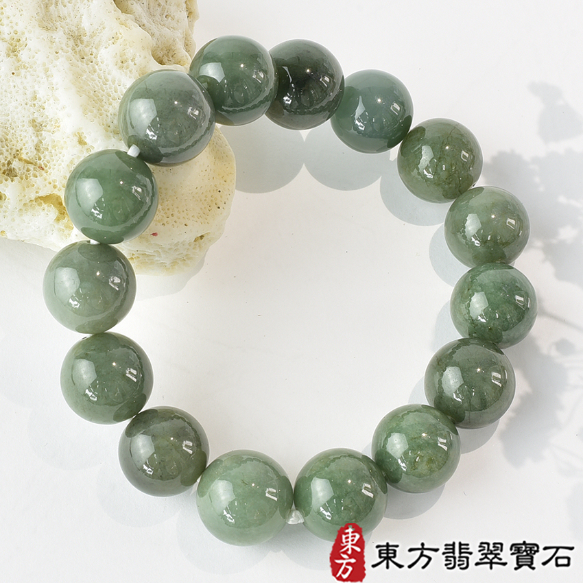 翡翠手鍊、珠串類最新商品，編號OJK086實照圖片