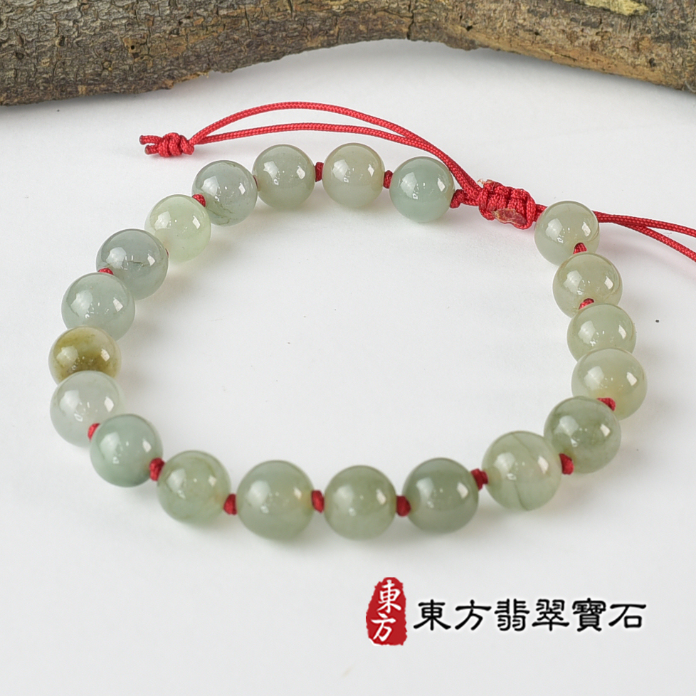 翡翠手鍊、珠串類最新商品，編號OJK089實照圖片