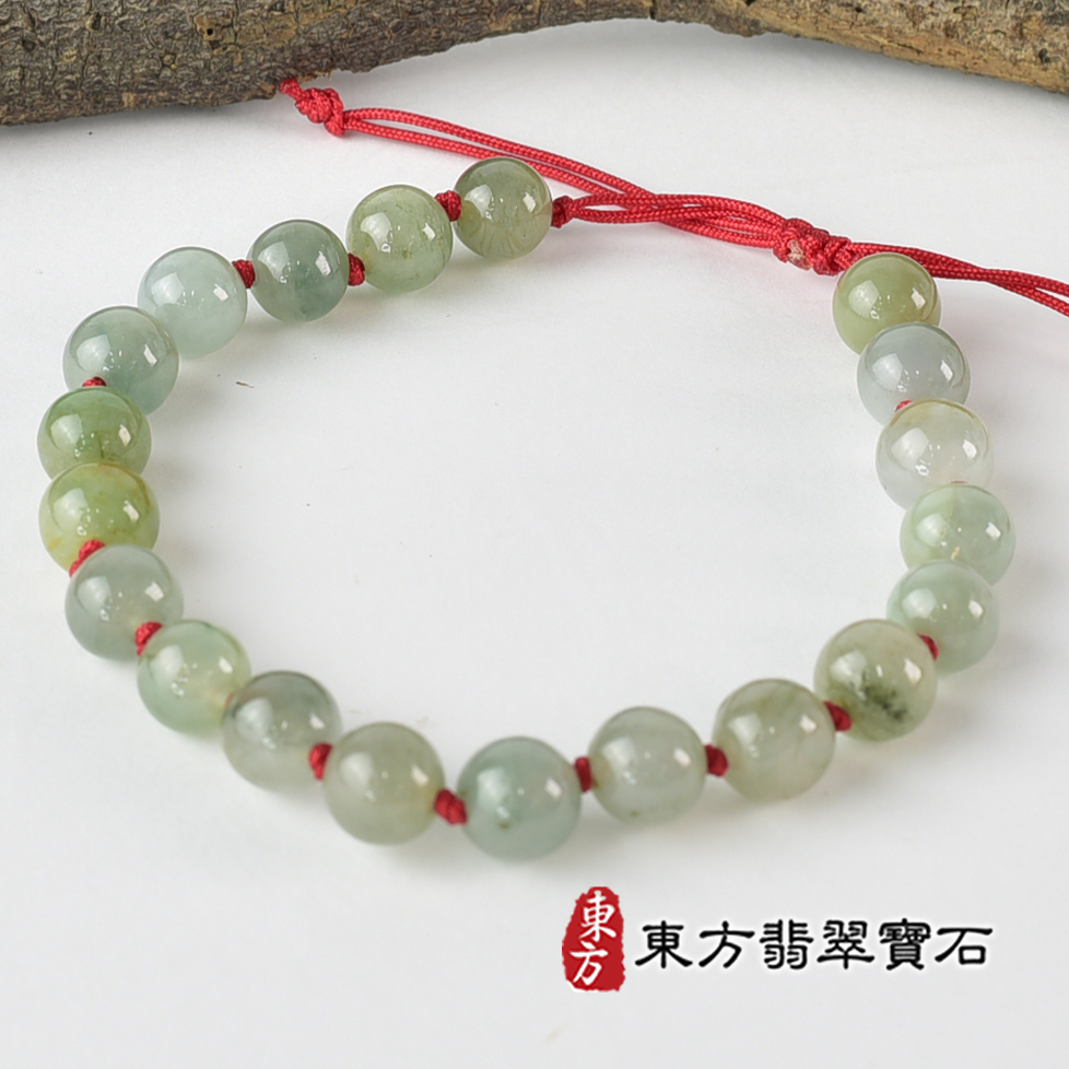 翡翠手鍊、珠串類最新商品，編號OJK090實照圖片