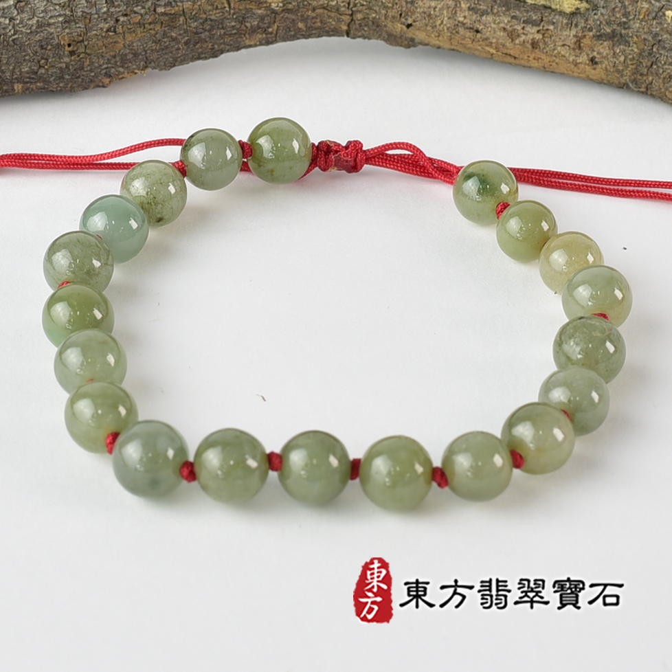 翡翠手鍊、珠串類最新商品，編號OJK092實照圖片