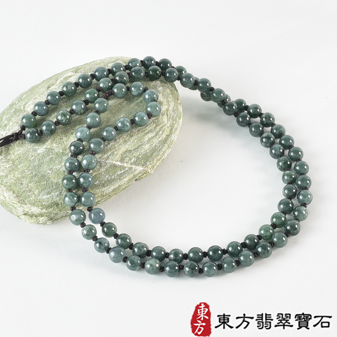 翡翠手鍊、珠串類最新商品，編號OJK106實照圖片