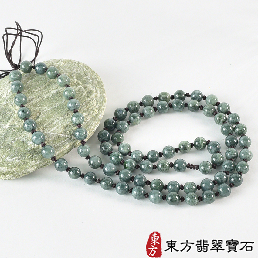 翡翠手鍊、珠串類最新商品，編號OJK107實照圖片
