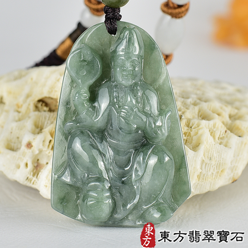 翡翠神明玉珮類最新商品，編號GG084實照圖片