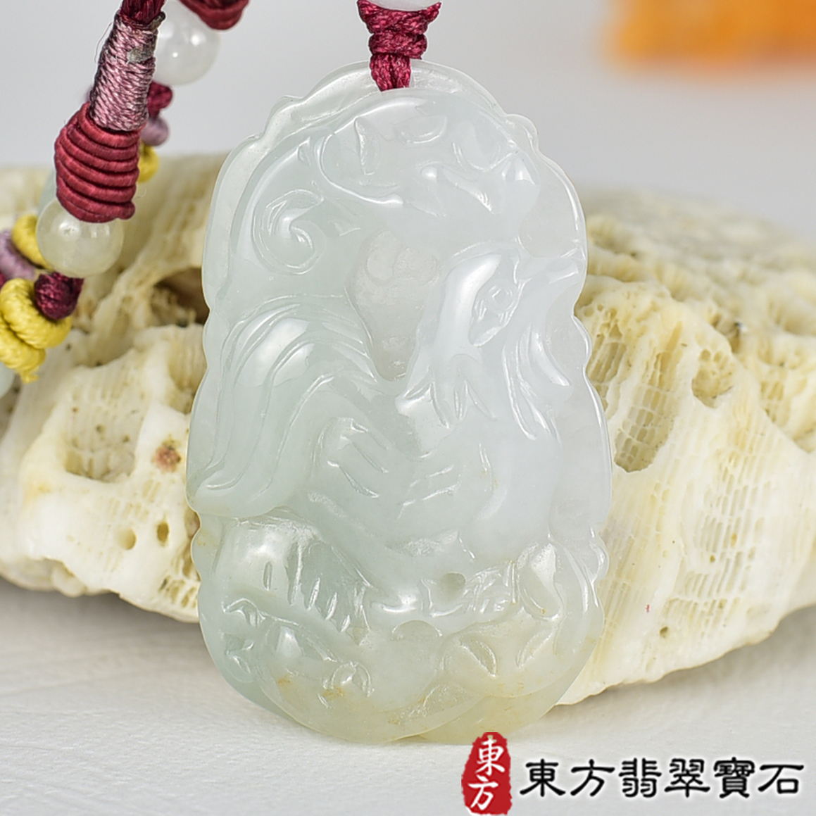 翡翠項鍊(玉珮玉墜吊墜)分類商品類最新商品，編號GI071實照圖片