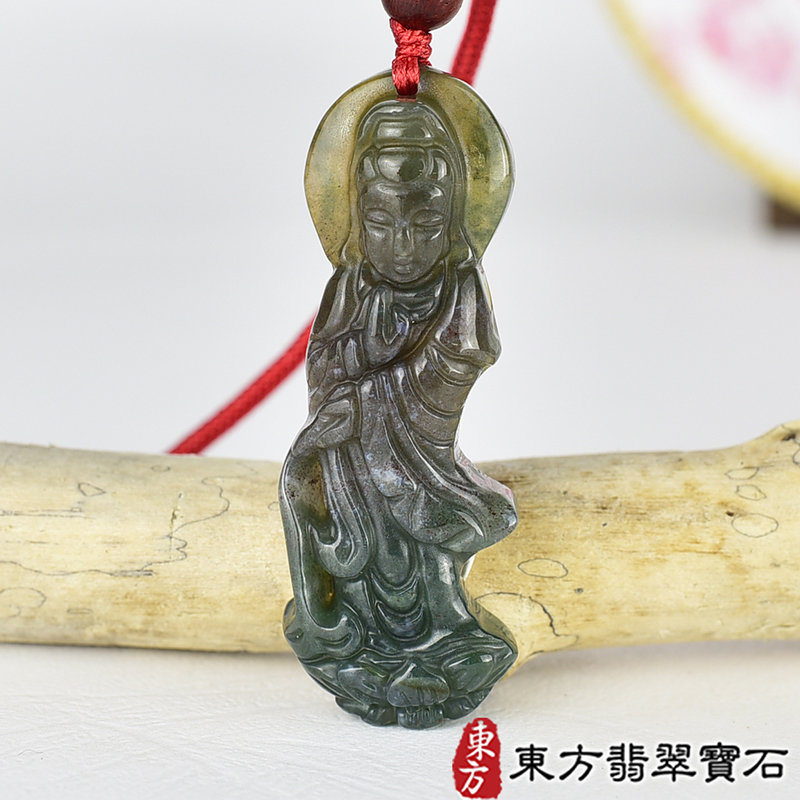 編號：GY2083玉石神明玉珮商品實照