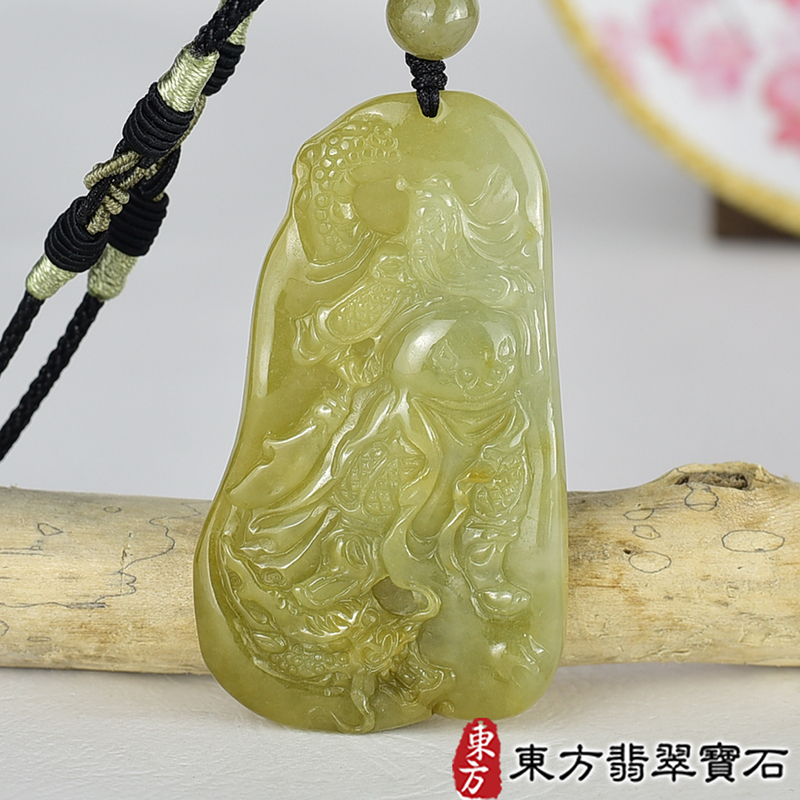 翡翠神明玉珮商品NT元，介紹，商品介紹實圖