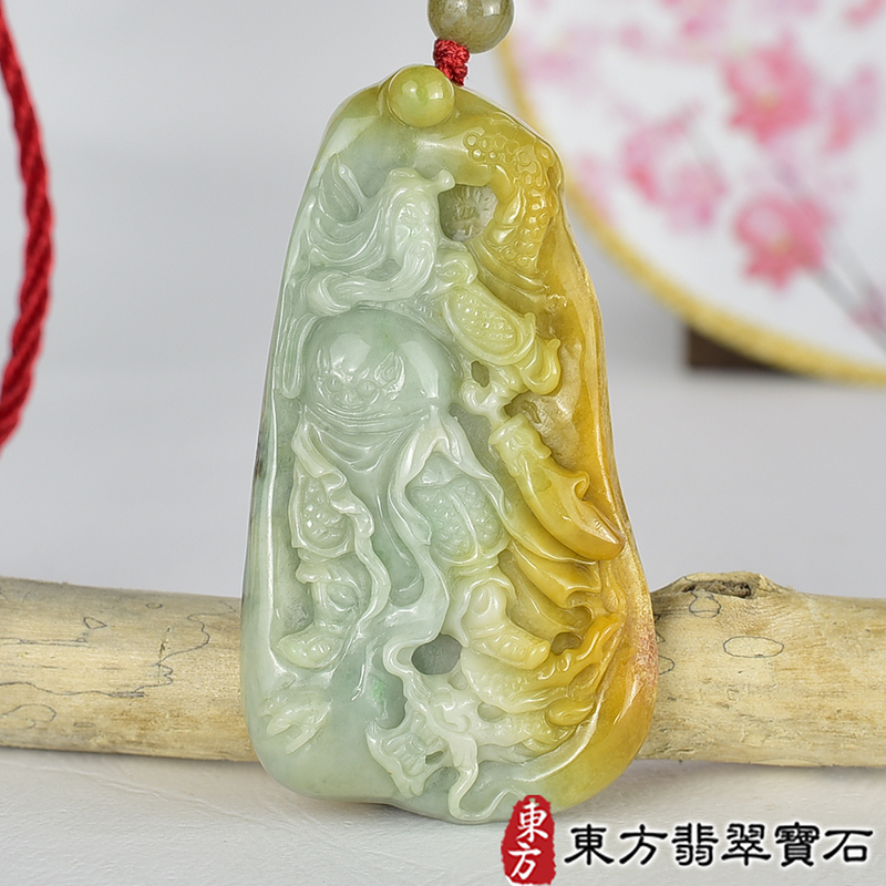 翡翠神明玉珮商品NT元，介紹，商品介紹實圖