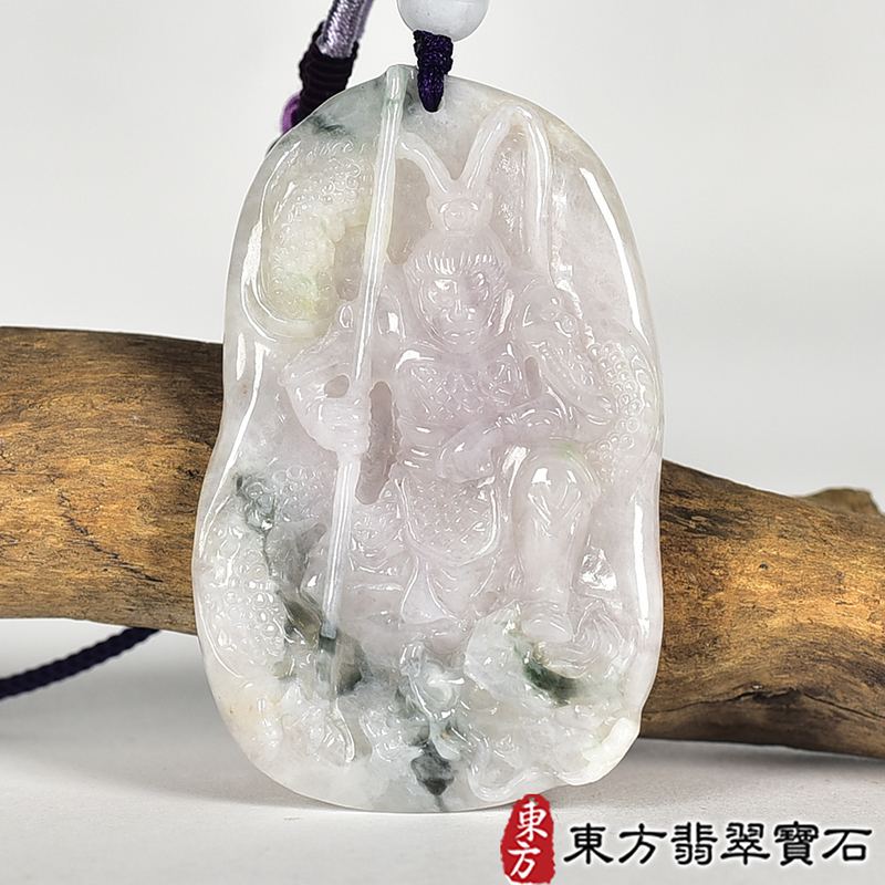 翡翠神明玉珮類最新商品，編號KN256實照圖片