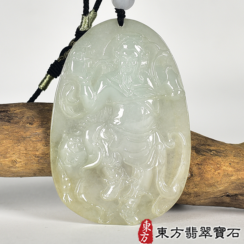 翡翠神明玉珮類最新商品，編號KN265實照圖片