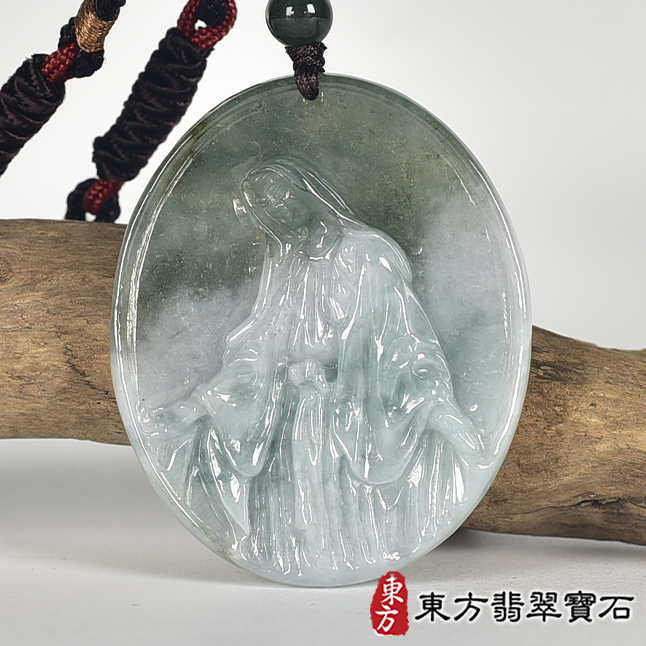 翡翠神明玉珮類最新商品，編號KN286實照圖片