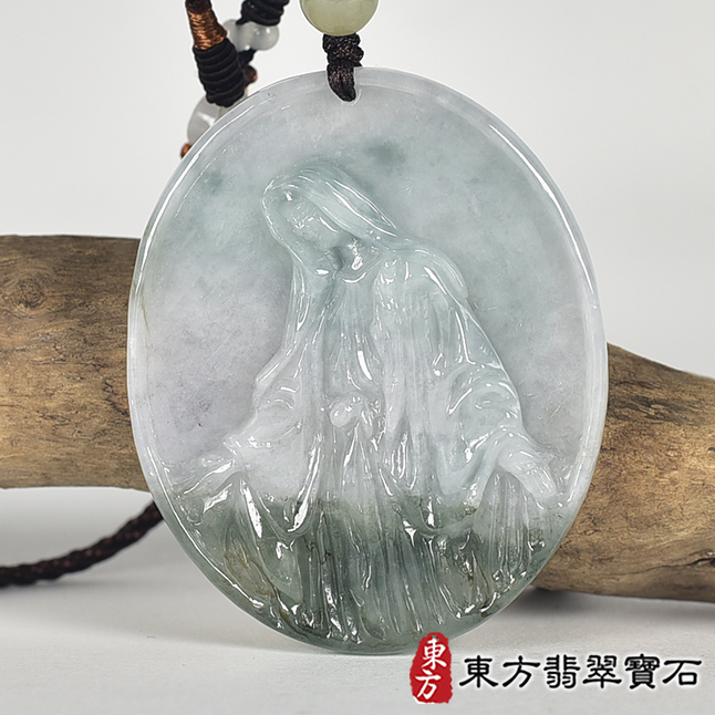 翡翠神明玉珮類最新商品，編號KN288實照圖片